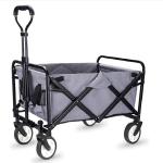Collapsible Folding Four-wheel Wagon Cart for Portable 300LBS Garden Pull Heavy