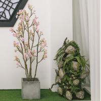 Buy cheap 160cm Height Artificial Potted Floor Plants Stunning Ornament Pink Sakura product