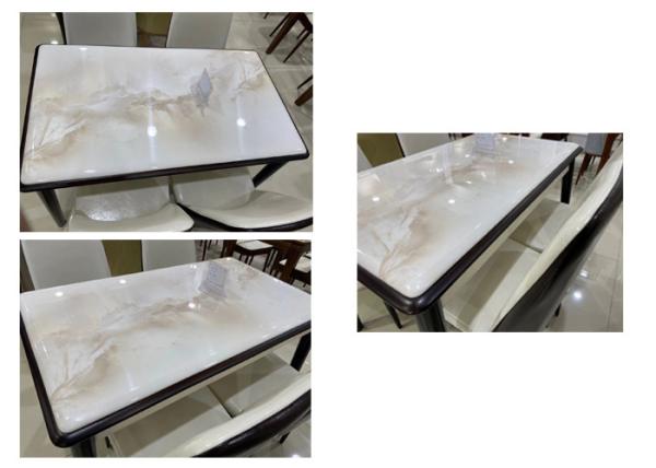 Buy cheap Modern Dining Room Furniture Sets , Granite Desktop Solid Pine Dining Set from wholesalers