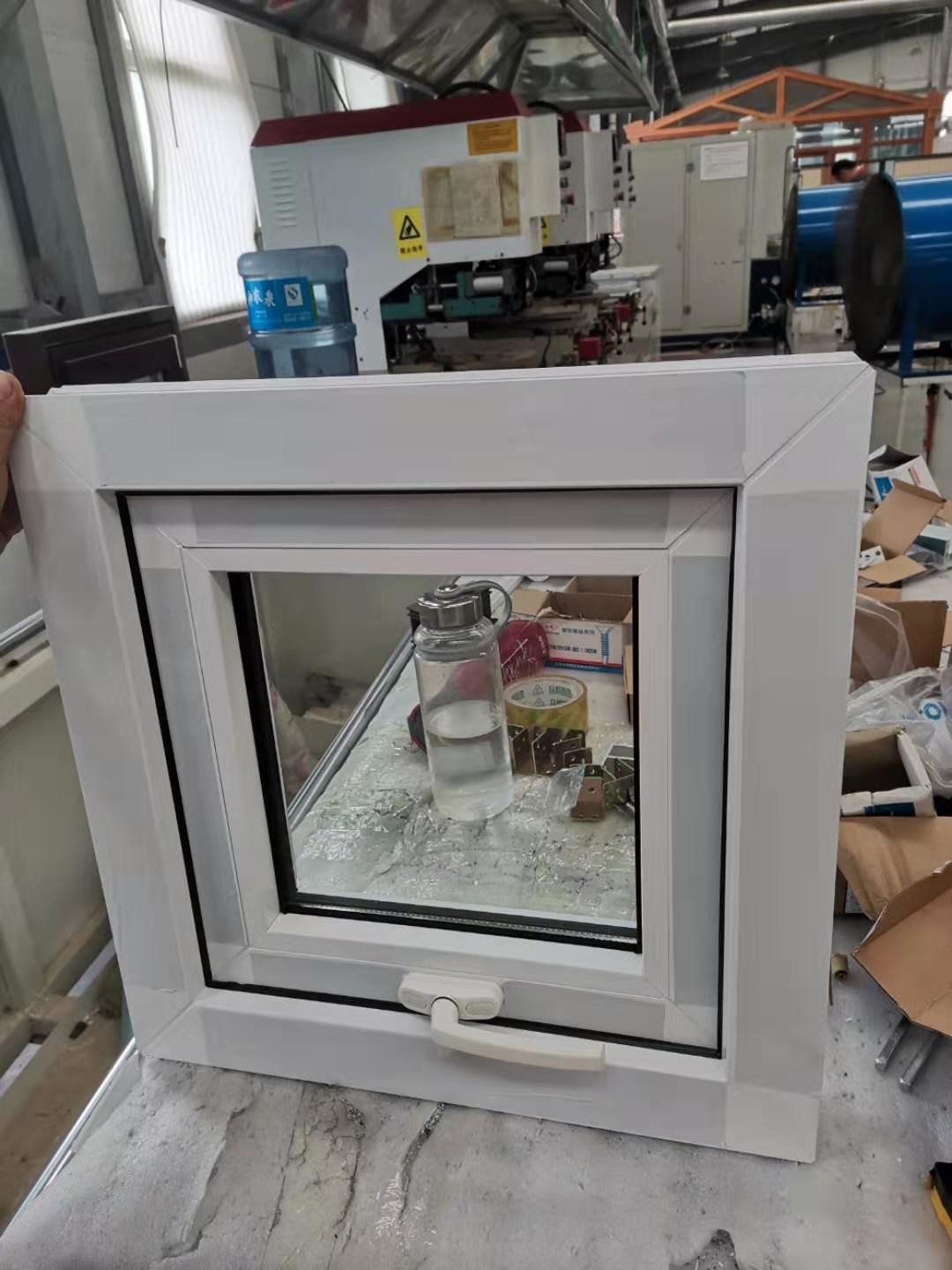 Double Glazing UPVC PVC Awning Window Impact Glass Windows Customized