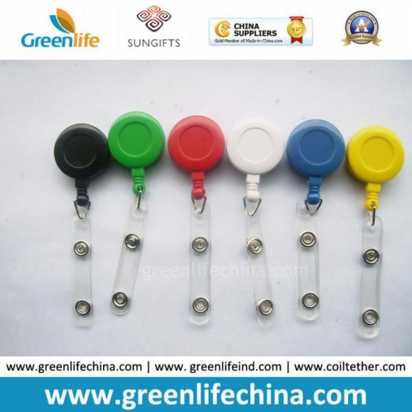 Buy cheap Hot Selling Round Solid Colors Yoyo ID Retractable Reels from wholesalers