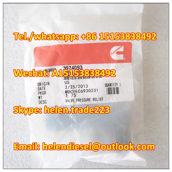 Buy cheap CUMMINS original 3974093 Pressure Relief Valve , BOSCH number 1110010028 , 1 110 010 028 genuine and new from wholesalers