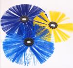 8mm Pin Guardrail Cleaning Wafer Brush Sweeper Roller Brush