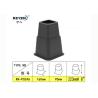 Buy cheap KR-P0246 Adjustable 8 Inch Bed Risers , Plastic Black Furniture Risers Set Of 4 from wholesalers