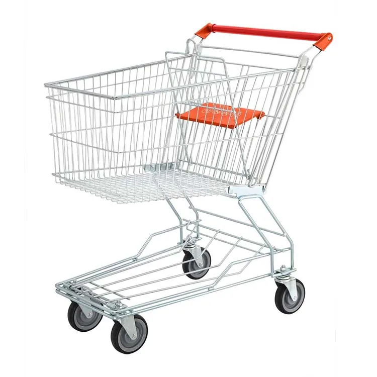 Wholesale Heavy Duty Metal Shopping Trolley Cart Collapsible Shopping Cart