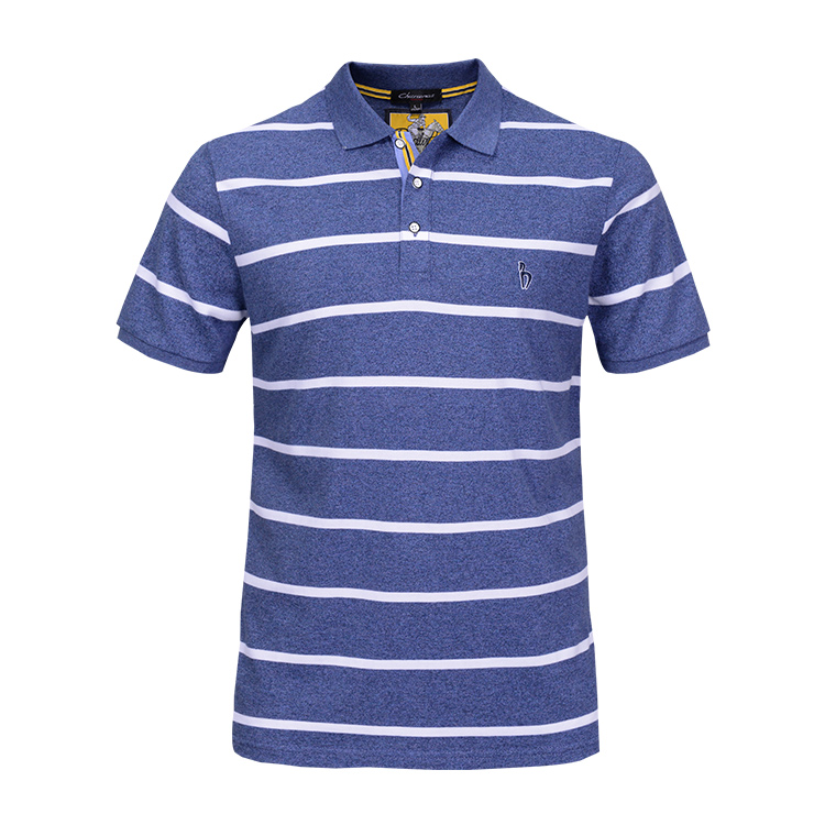 Custom polo logo mens striped t shirt embroidery,custom made polo t-shirt