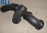 Concrete shotcrete machine spare rubber elbow made of black rubber high wear and