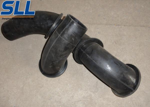 Concrete spraying shotcrete machine accessories rubber elbow for connect convery