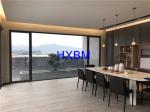 European style double glazed powder coated aluminium sliding glass doors for
