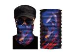 Man Flag Multi Color Cotton Tubular Neck Scarf