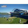 Buy cheap Dome Double Decker Marquee Tents With Print Logo and Glass walls used for golf events from wholesalers