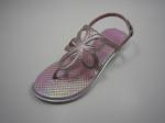 Laser Flower-shaped Summer Women Beach Flat PVC Thong Sandals TIANO