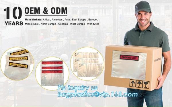 adhesive printed Fedex packing list envelope for documents, postal self adhesive
