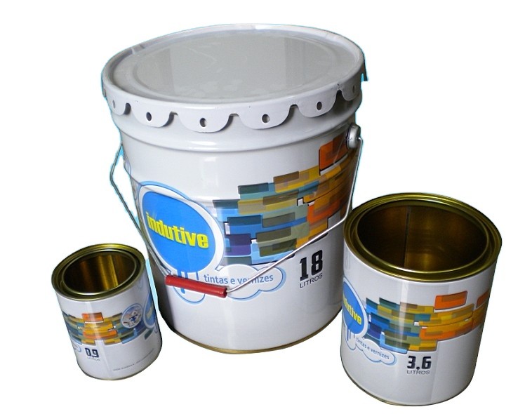 4C Offset Printing Paint Pail Bucket 18L Empty Steel Drums