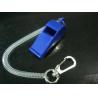 Buy cheap New Style Slim Expanding Safety Lanyard Spring Coil Cable w/Snap Hook&Plastic Whistle Alert Key Chain from wholesalers