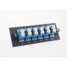 Buy cheap Single Mode / Multimode Fiber Optic Cable Assembly Duplex 8 Port LC Fiber Adapter Panel from wholesalers