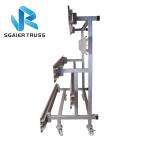 Heavy Duty Aluminum Stadium Bleachers Telescopic Audience Stand Indoor / Outdoor