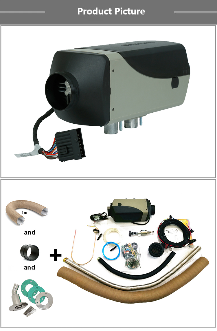 JP Heater 2KW Gas 12V Night Heater for Car Bus Truck Similar to Webasto AT2000 support bluetooth control ce certificate work altitude 5000m