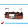 Buy cheap Shopping Mall MDF Reclaimed Wood Reception Desk / Laminated Melamine Finished from wholesalers