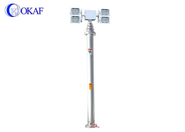 Buy cheap 8M Aluminum Alloy Truck Mounted Led Light Tower Mobile Pneumatic Mast Lifting from wholesalers