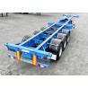 Buy cheap 20 Feet Skeleton Container Semi Trailer 1550mm Skeleton Chassis 24V from wholesalers