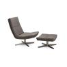 Buy cheap North Europe style fabric leisure chair with ottoman from wholesalers