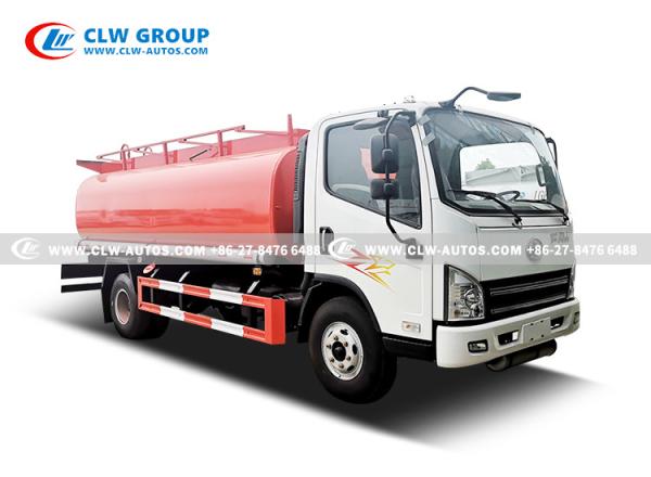 Buy cheap 8 Ton FAW Refueling Truck Oil Delivery Tanker Sub-Silo Design With Unloading Oil Pipe from wholesalers