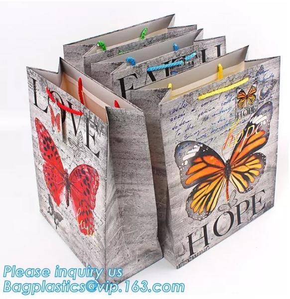 MULTIPURPOSE Holiday Gift Bags Shopping CMYK Eco Retail Packaging 100%