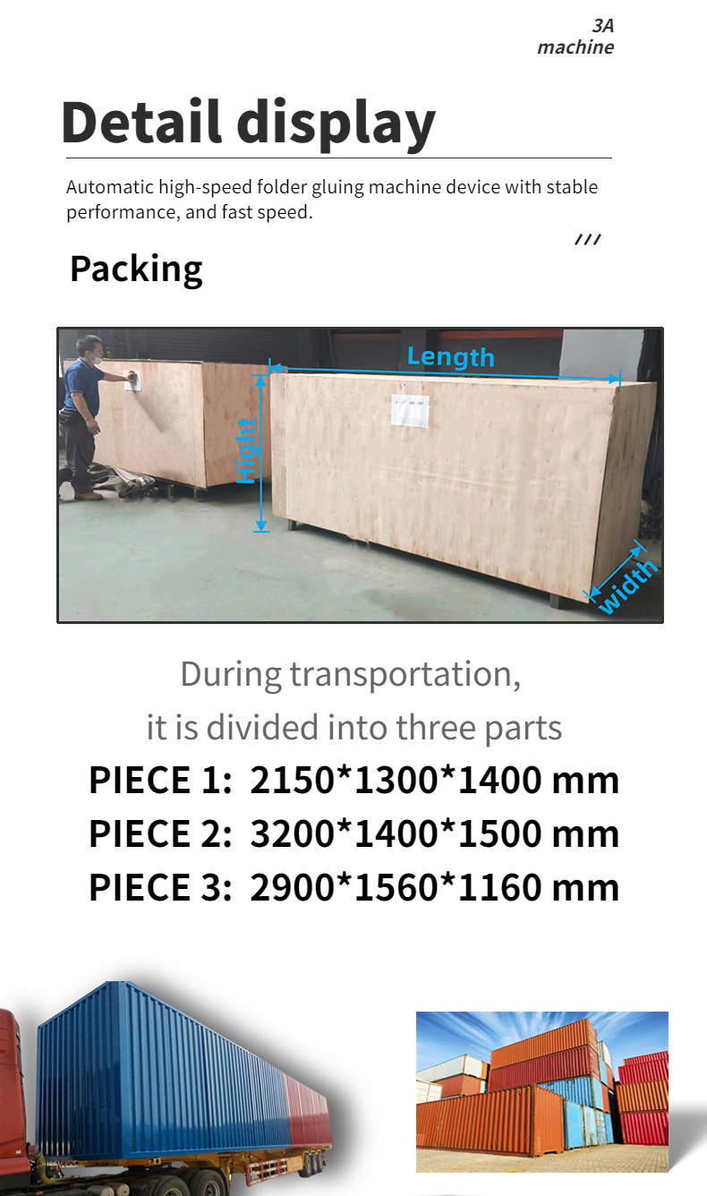 Book Cover Double Side Folder Gluer Machine with Max Liner Speed of 250 Meter/ Minute