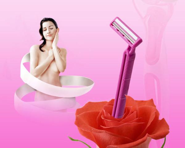 Buy cheap Plastic Changeable Mens Disposable Shavers With Twin Stainless Steel Razor Blade from wholesalers