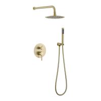 Buy cheap 0.4MPA Rain Mixer Family Bathroom Shower Faucet Set With Round Head product