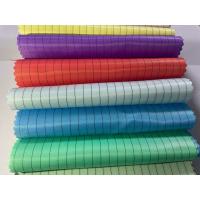 Buy cheap 100% Polyester Antistatic Conductive Fabrics Stripe Anti-Static Esd Poly Twill Grid Fabrics For Uniforms product