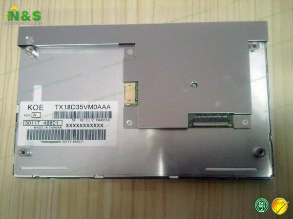 Normally Black 7.0 inch Hitachi LCD Panel 800×480 resolution Active Area 152.4