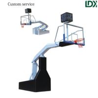 Buy cheap Adjustable Height Hydraulic Indoor Basketball Hoop Portable Training Basketball product