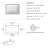 Buy cheap Square Ada Approved Bathroom Sinks Quick Connect Ada Handicap Sink 510mm from wholesalers