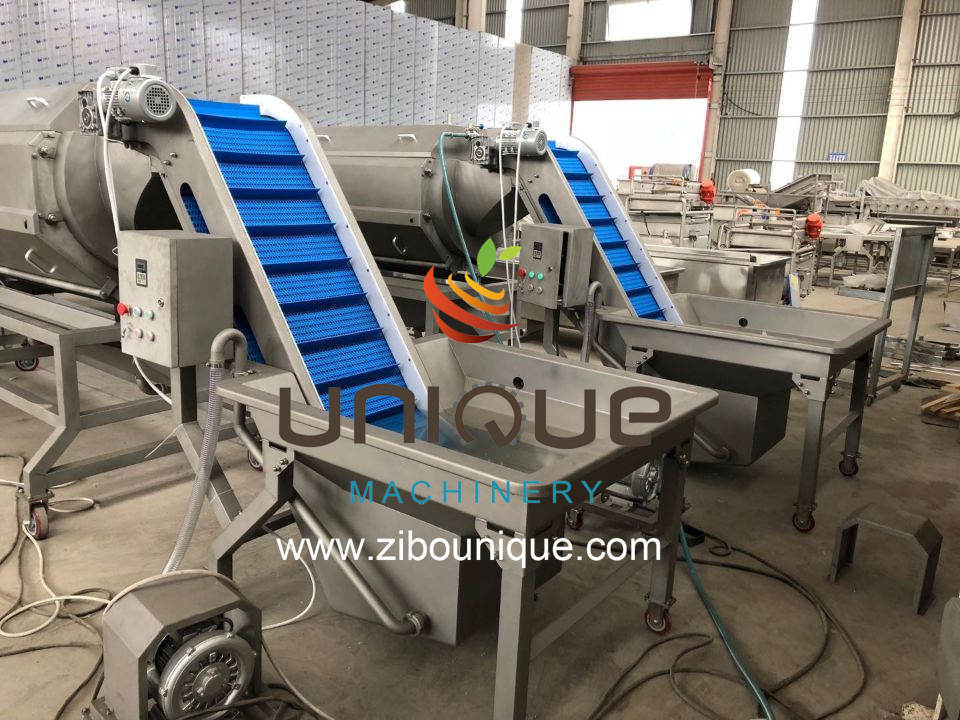 Rotating Emery Roller Sweet Potato Radish Peeling Machine with Auto Produce Operation