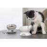 Buy cheap Cat Dog Raised Ceramic Pet Bowl Anti Tipping Elevated Black Color from wholesalers