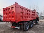 5600mm*2300mm*1500mm Cargo Tank 6X4 Used Tipper Truck 371HP 25tons HOWO Dump