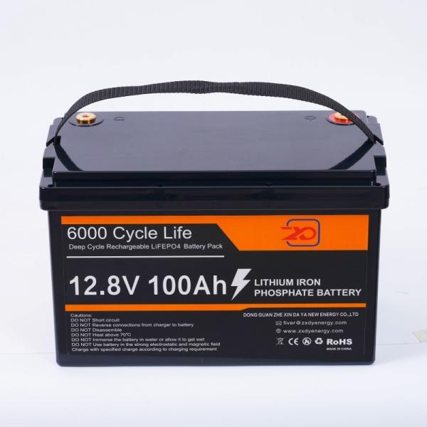 Buy cheap Black 12V LiFePO4 Battery Pack 100Ah 0℃ - 55℃ Charging Temperature from wholesalers