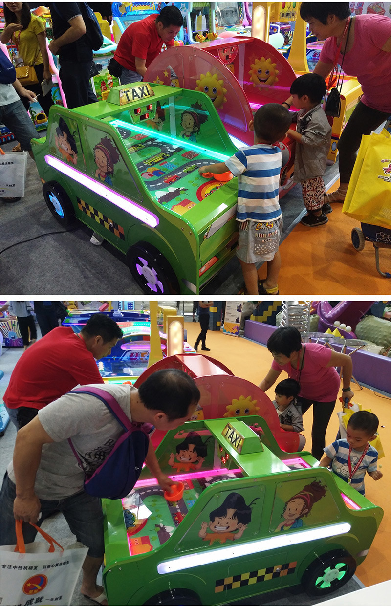 Indoor Commercial Arcade Gaming Machines Taxi Style Coin Operated Air Hockey Table