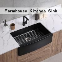Buy cheap Farmhouse Apron Front Kitchen Sink Ceramic 30In Single Bowl Kitchen Sink Matte product