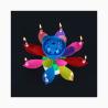 Buy cheap Multicolor Spinning Musical Birthday Candle Flower For Celebration from wholesalers