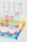 Luxury Functional Acrylic Game Set Colorful Plexiglass Chess Board Customized