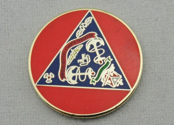 Regional Supply Office Oceana Metal Minden XII Lapel Pins , Adhesive Hard Enamel