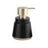 Buy cheap Black Polyresin Bathroom Accessories Set Soap Dispenser Tray For Home Hotel from wholesalers