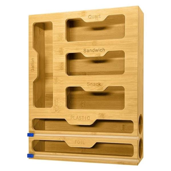 Buy cheap Sustainable Bamboo Ziplock Storage Box for Easy Kitchen Organization and Food Preservation from wholesalers