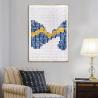 Buy cheap Custom 3D Mixed Media Painting Light Luxury Handmade Relief Wall Art Painting 6 Color from wholesalers