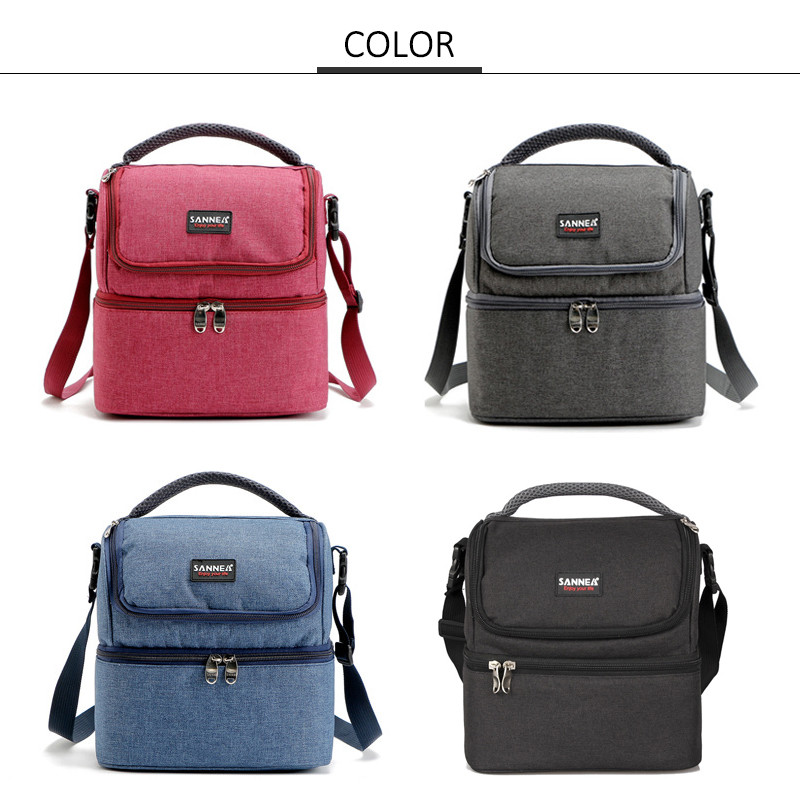 L20*D17cm 400D Oxford Insulated Lunch Cooler Bags