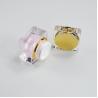 Buy cheap 30g Square Container Pink Acrylic Cream Jar Plastic Jar for Luxury Skin Care Products from wholesalers