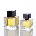 High quality Luxury Square Design 30ml 50ml Glass Empty Customized Spray Perfume